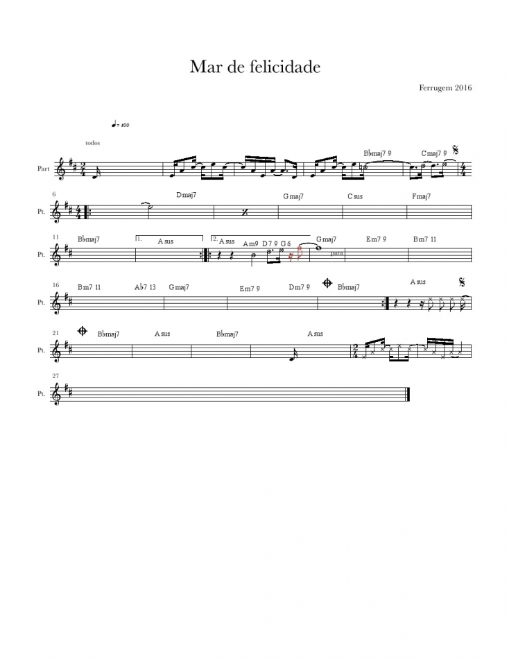 Página 1 da partitura