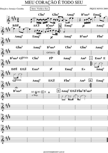 Página 1 da partitura