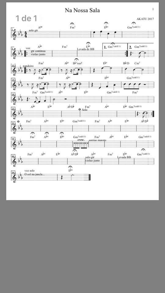 Página 1 da partitura