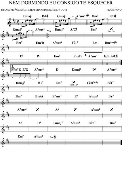 Página 1 da partitura