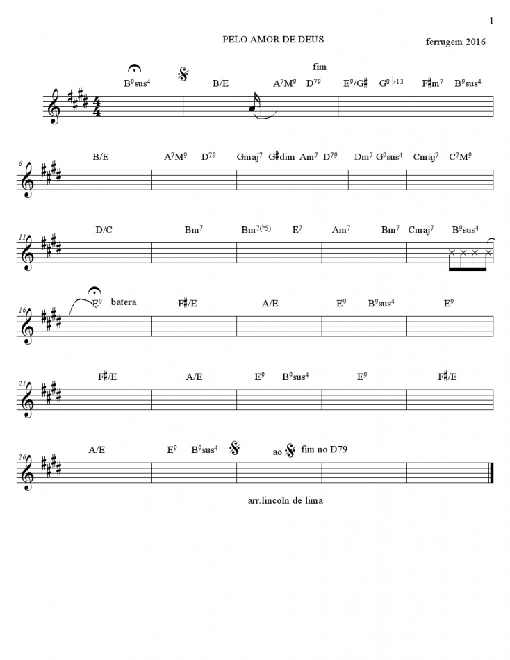 Página 1 da partitura