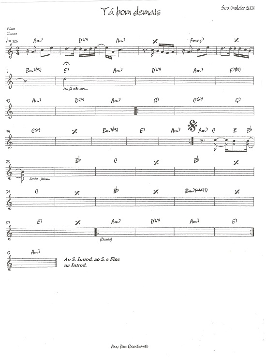 Página 1 da partitura