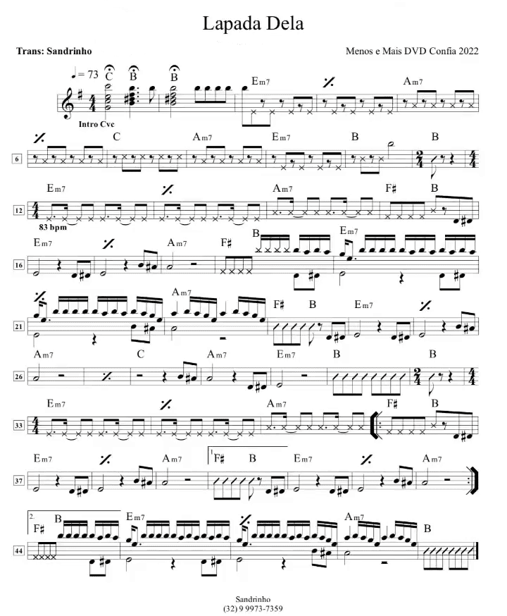 Página 1 da partitura