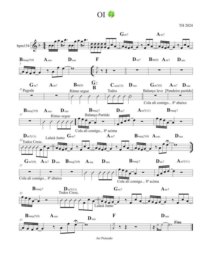 Página 1 da partitura