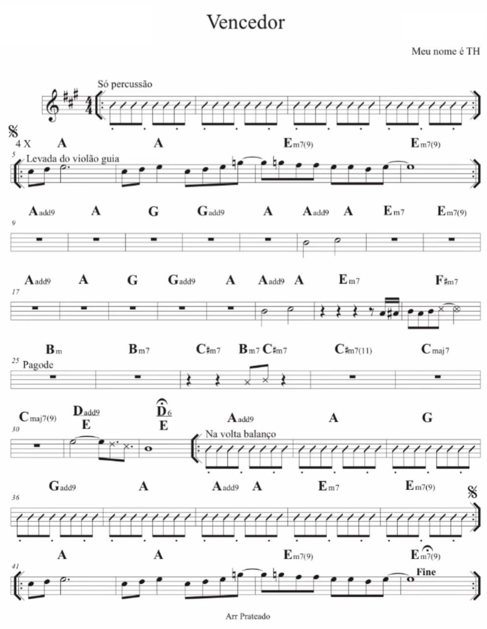 Página 1 da partitura