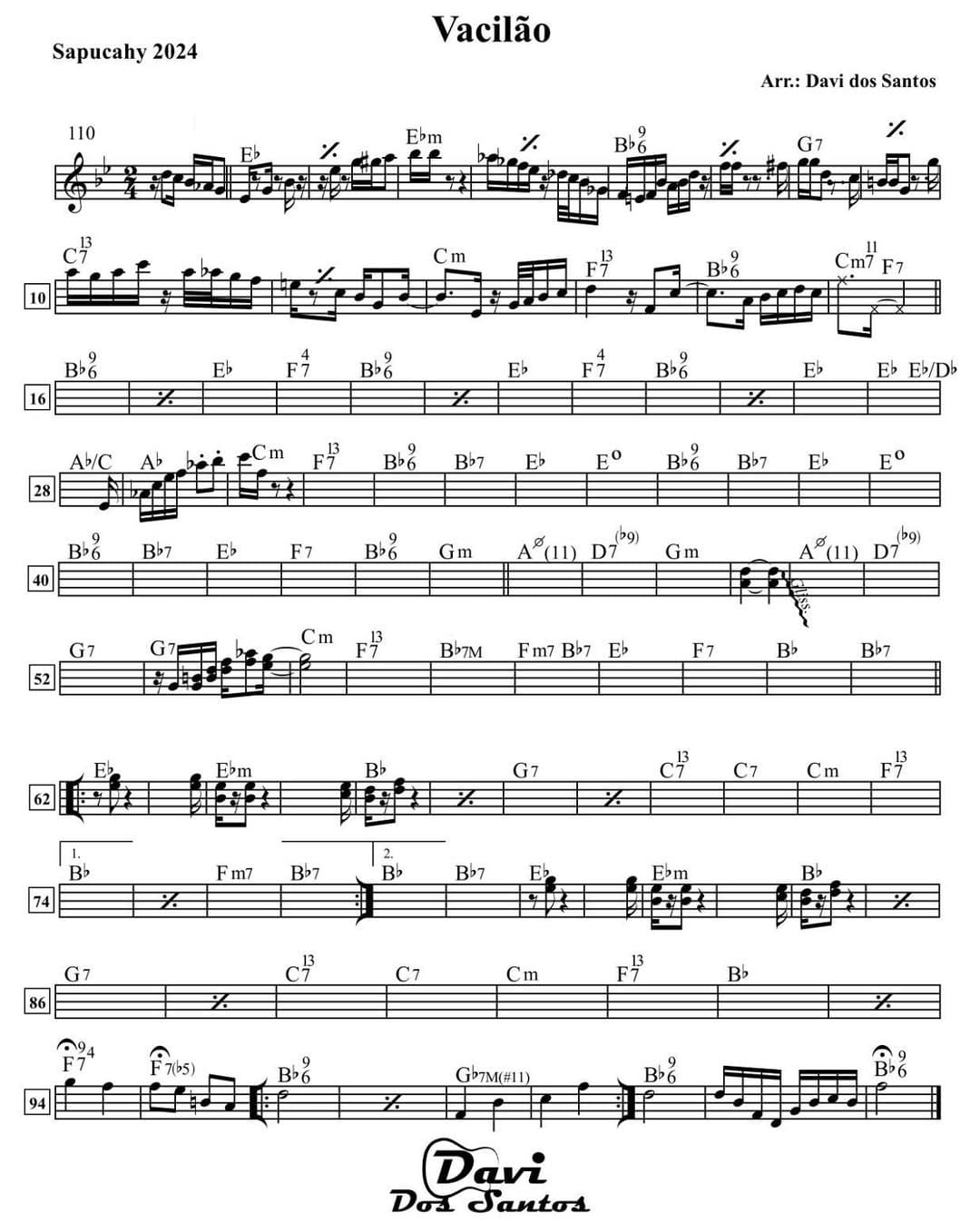 Página 1 da partitura