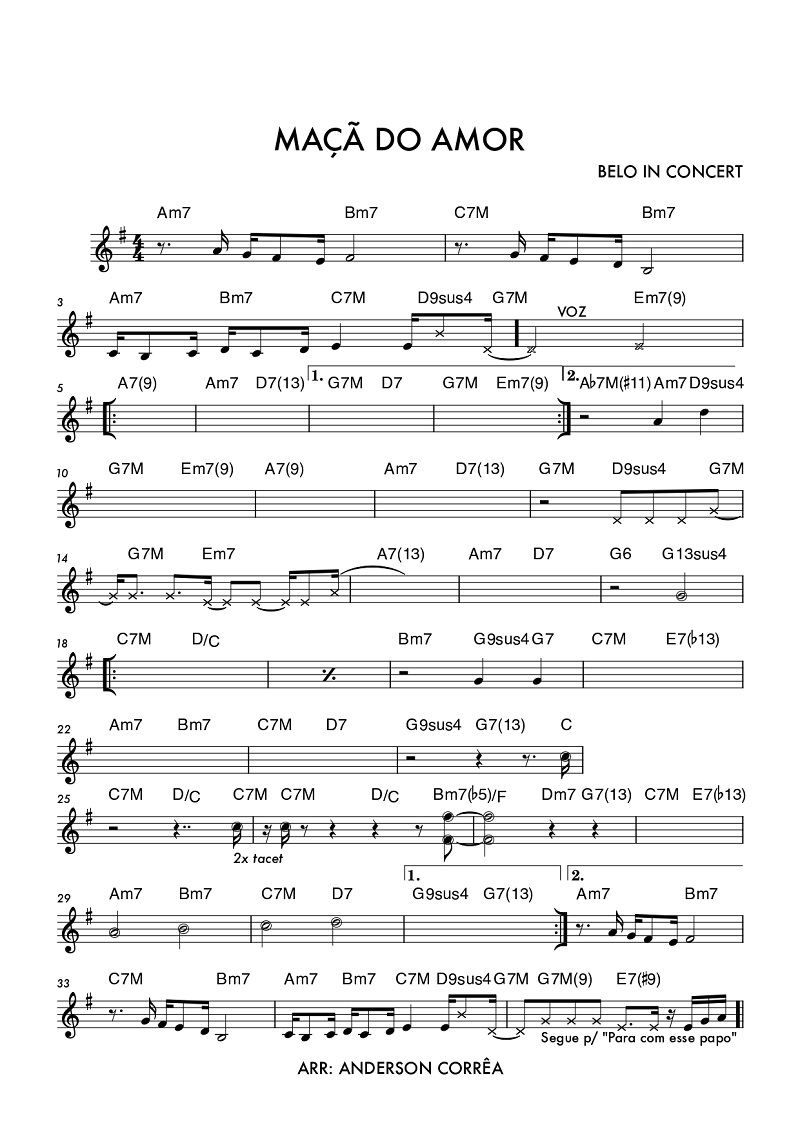 Página 1 da partitura