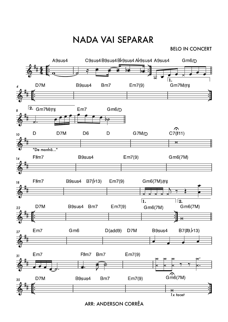 Página 1 da partitura