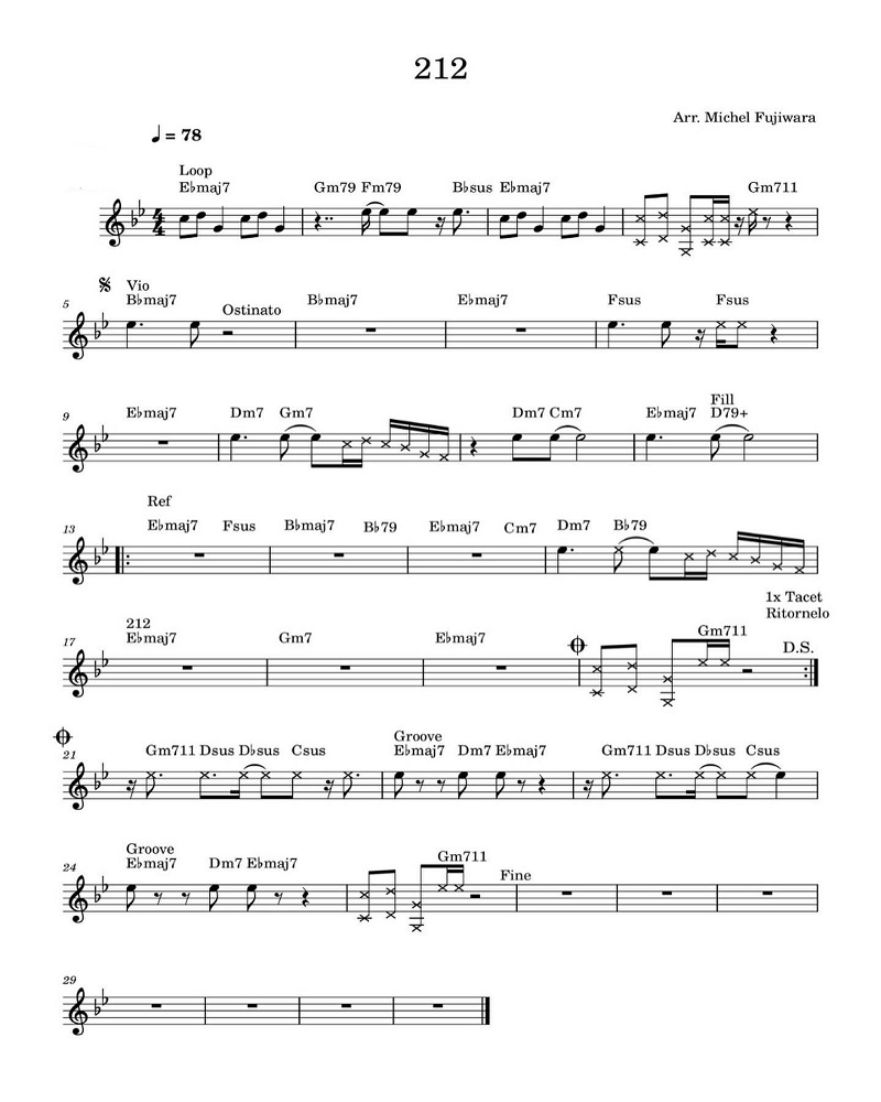 Página 1 da partitura