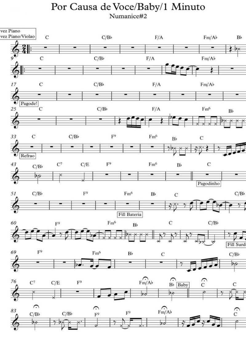 Página 1 da partitura