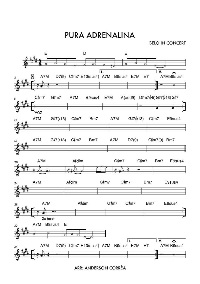 Página 1 da partitura