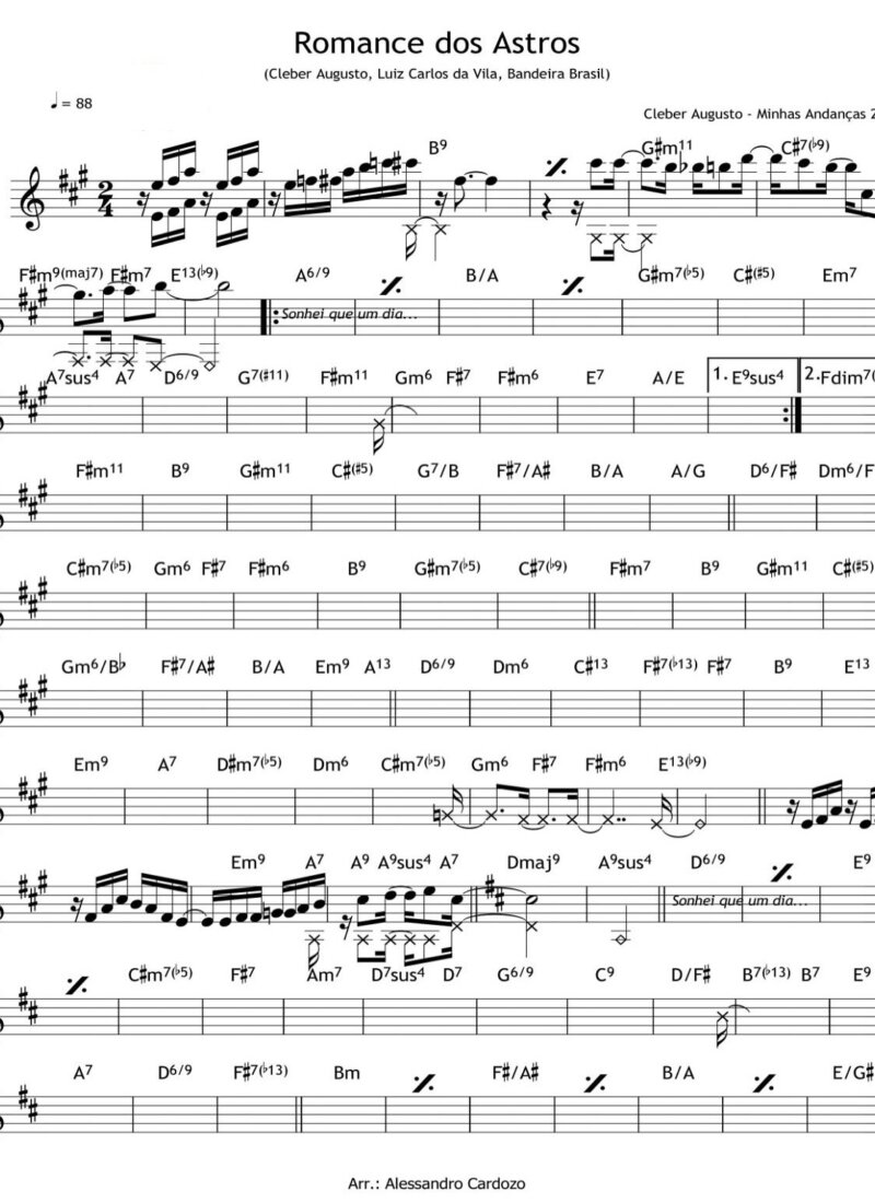 Página 1 da partitura