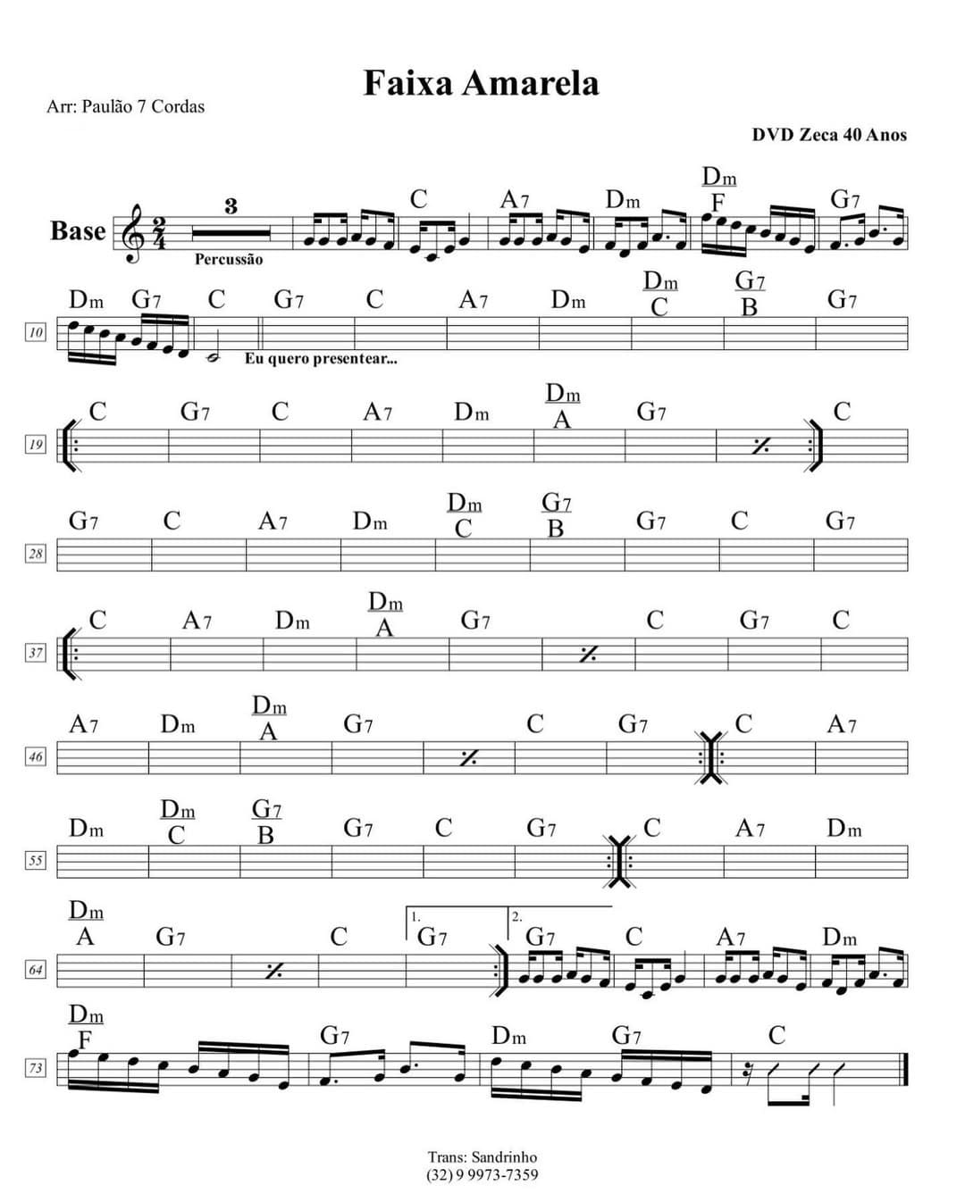 Página 1 da partitura
