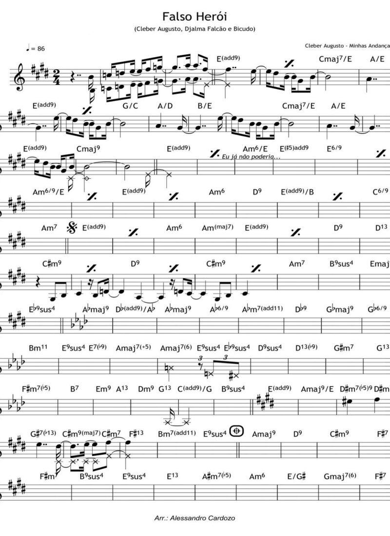 Página 1 da partitura