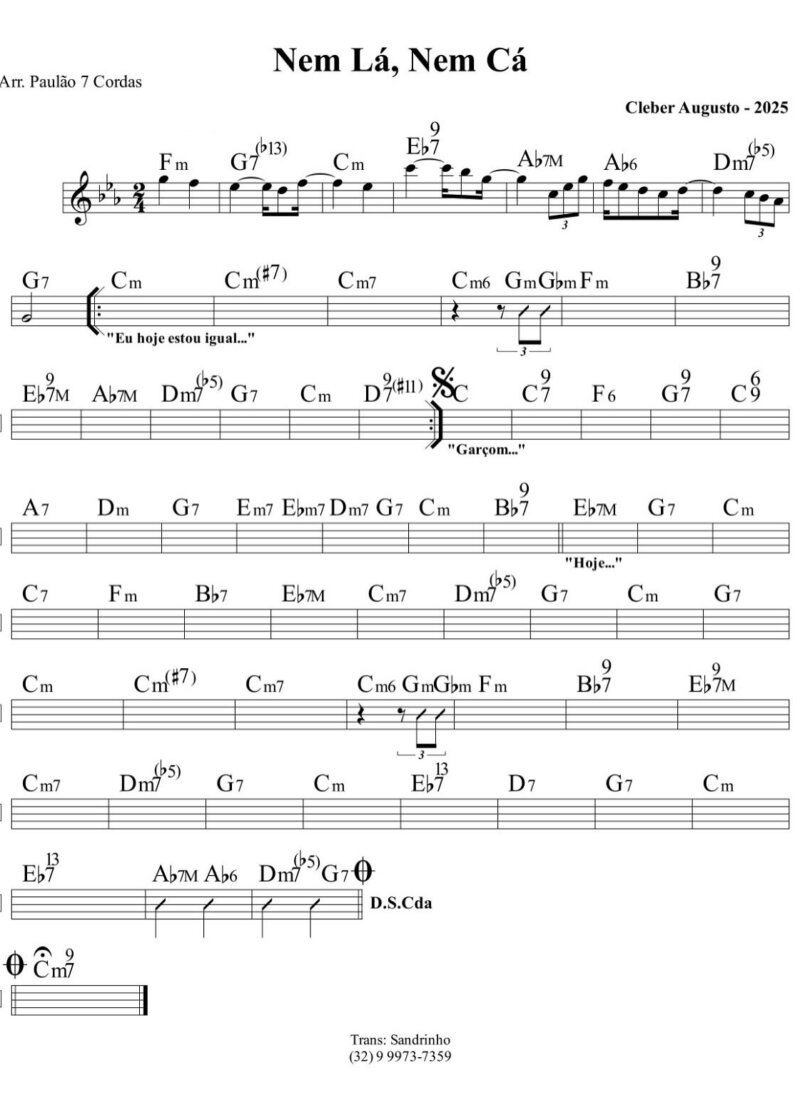 Página 1 da partitura