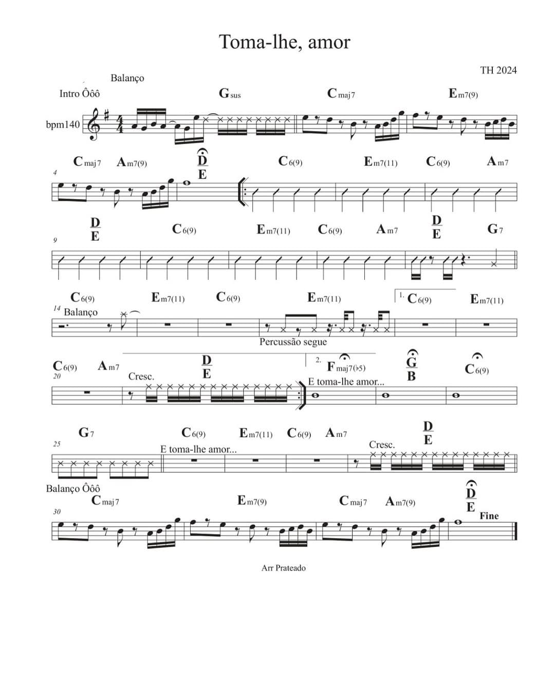 Página 1 da partitura