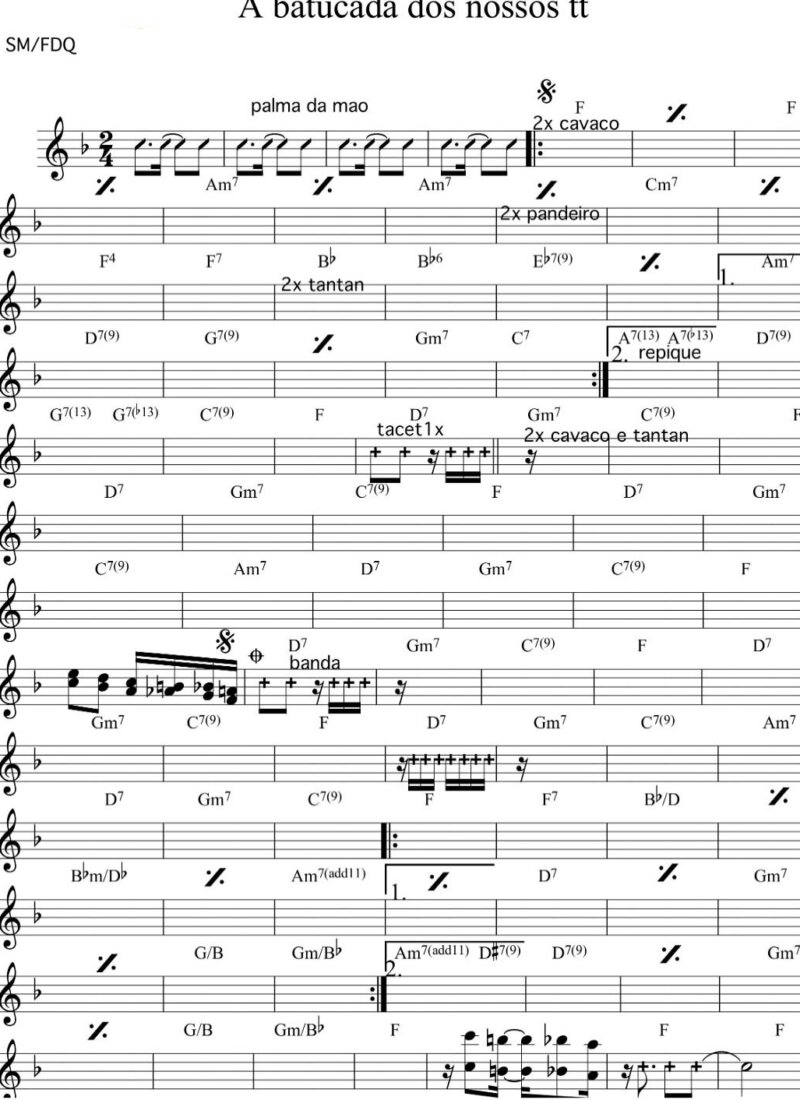 Página 1 da partitura