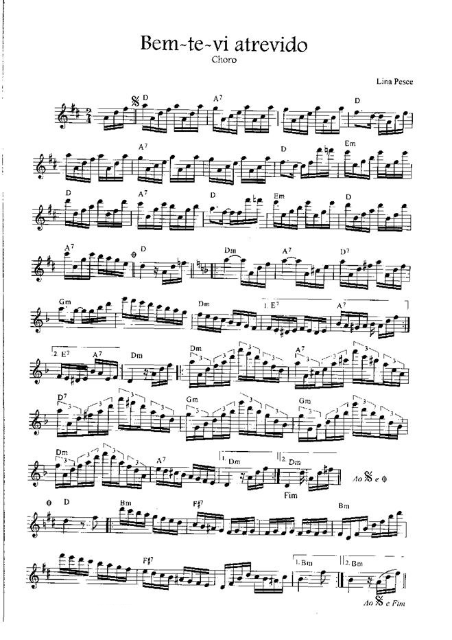 Página 1 da partitura