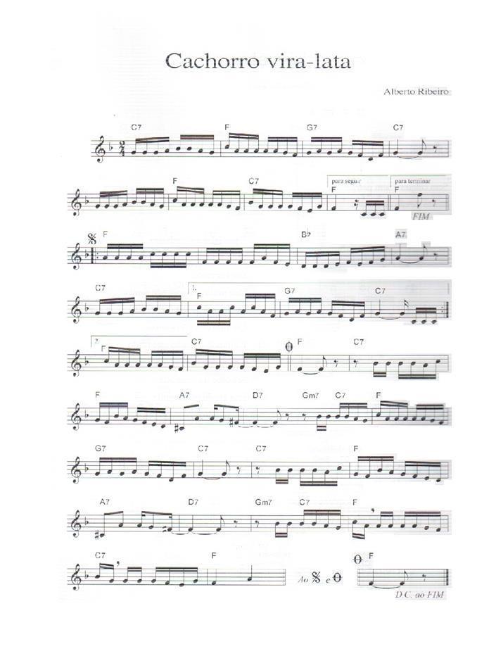 Página 1 da partitura