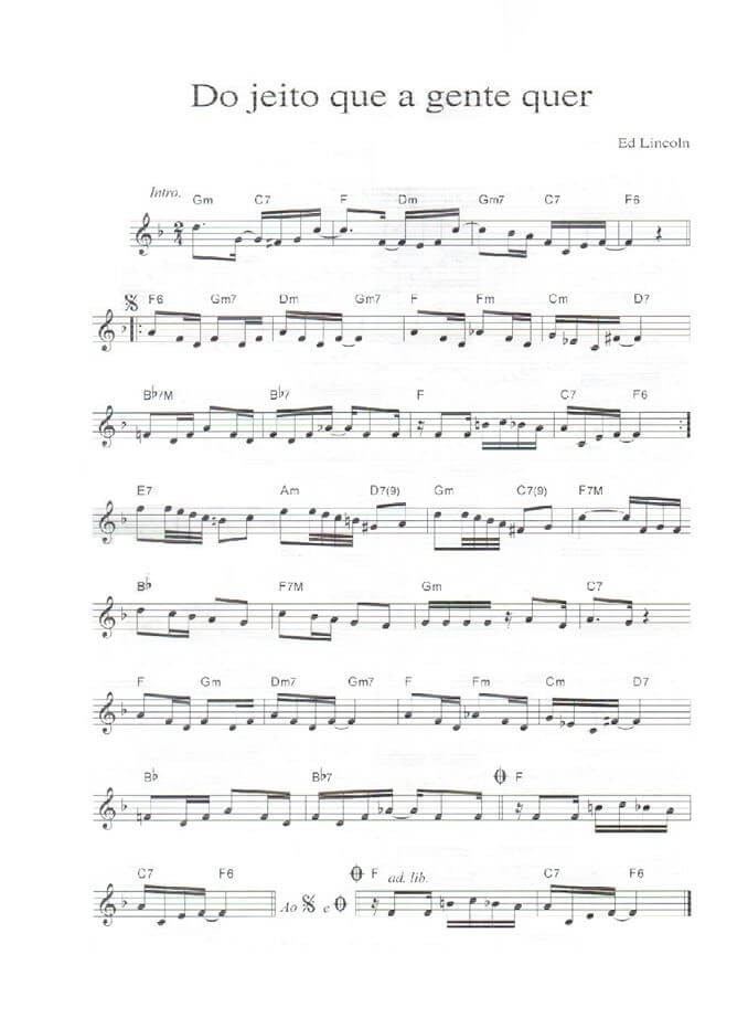 Página 1 da partitura