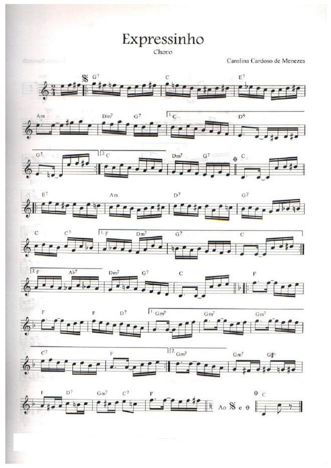 Página 1 da partitura