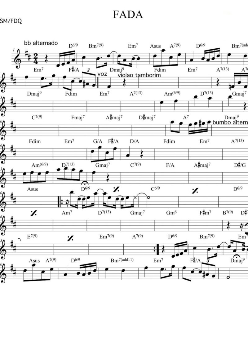 Página 1 da partitura