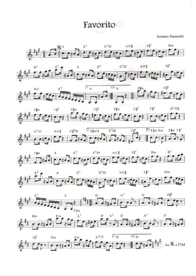 Página 1 da partitura