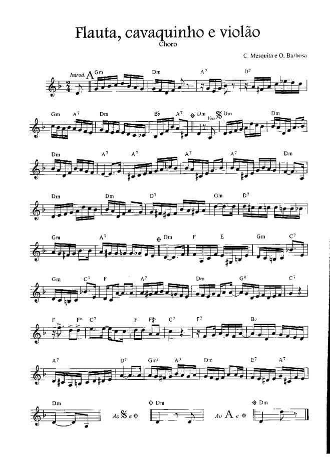 Página 1 da partitura