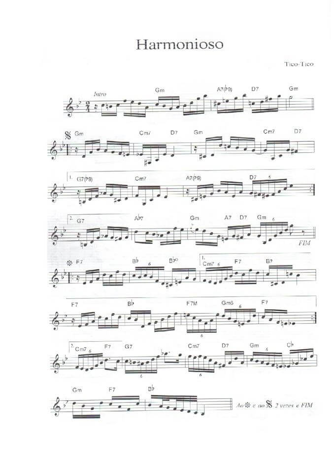 Página 1 da partitura
