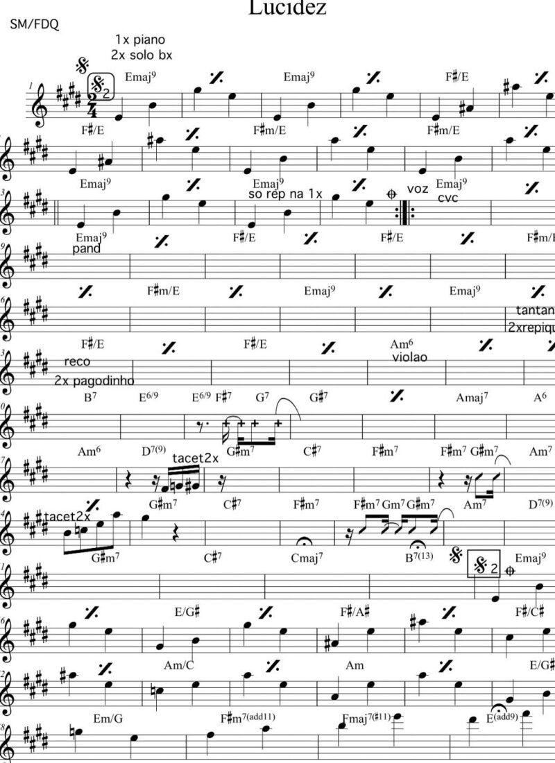 Página 1 da partitura