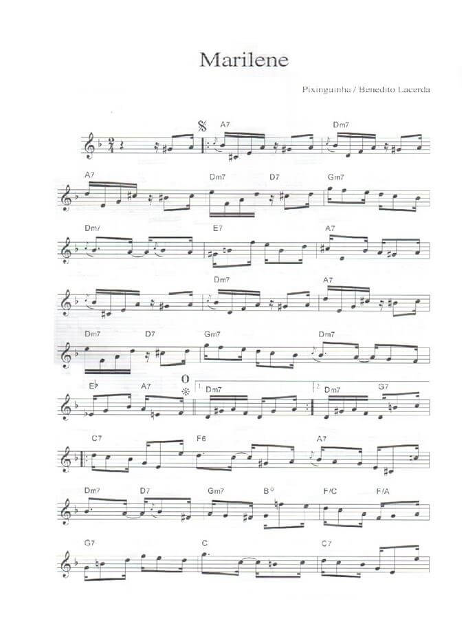 Página 1 da partitura