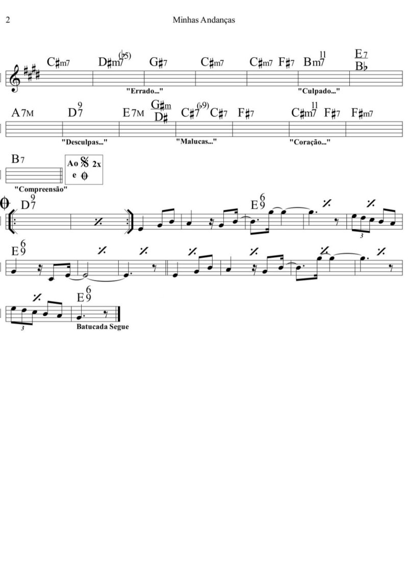 Página 2 da partitura