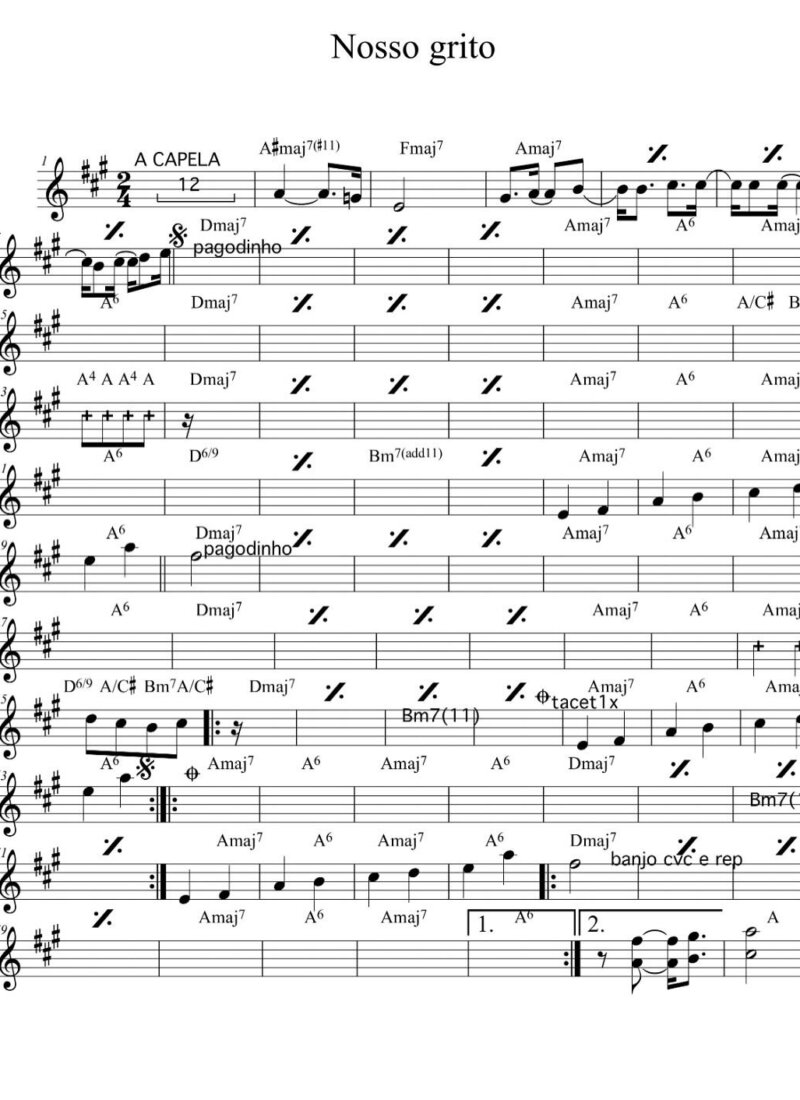 Página 1 da partitura