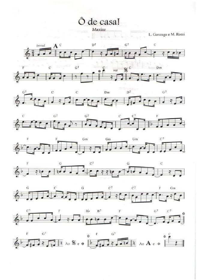 Página 1 da partitura