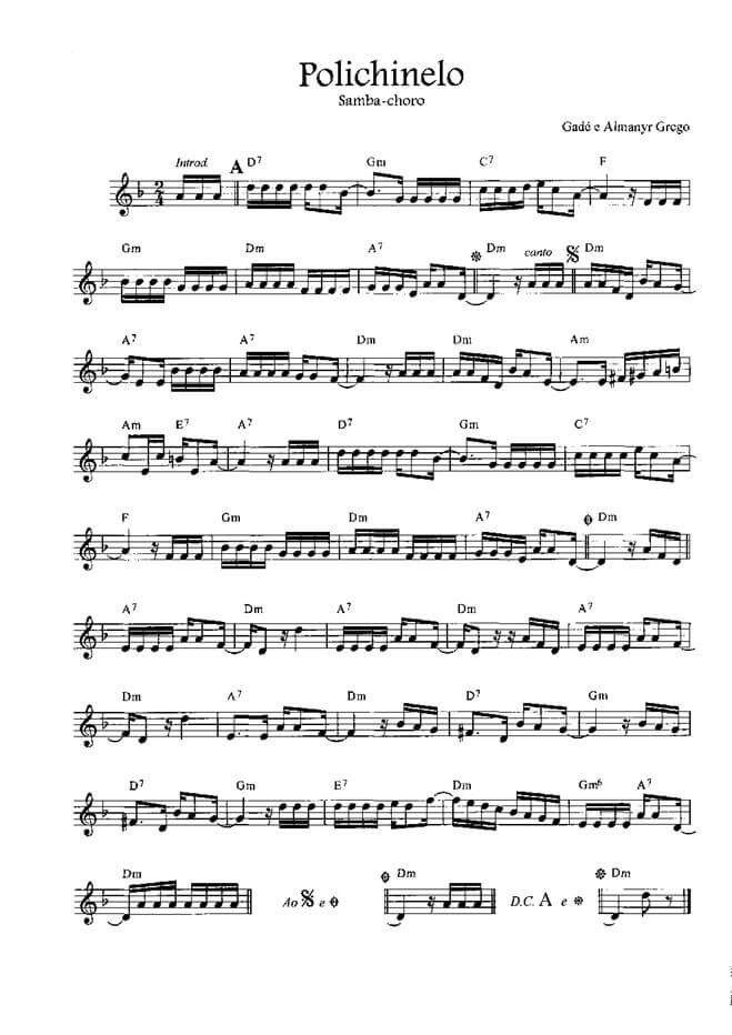 Página 1 da partitura