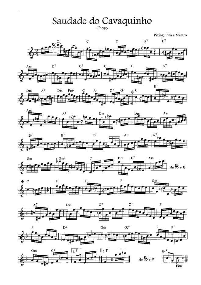 Página 1 da partitura