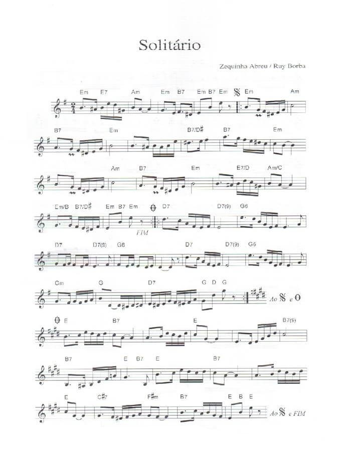 Página 1 da partitura