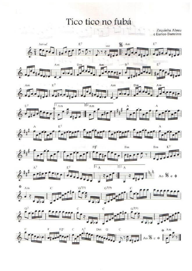Página 1 da partitura
