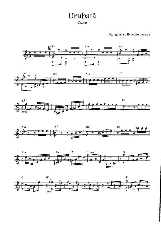 Página 1 da partitura