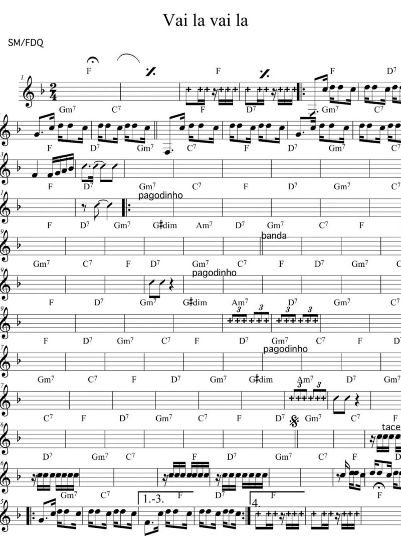 Página 1 da partitura