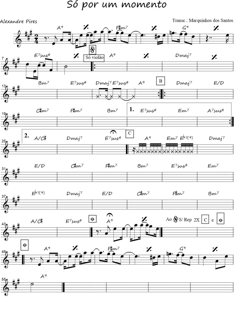 Página 1 da partitura
