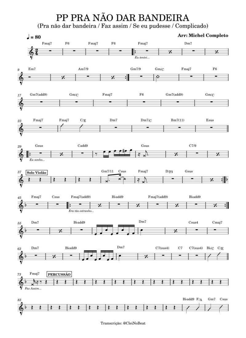 Página 1 da partitura