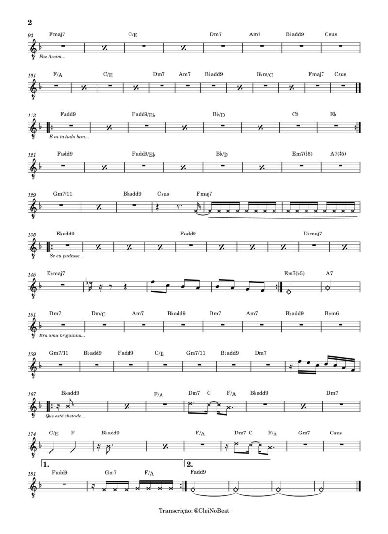 Página 2 da partitura