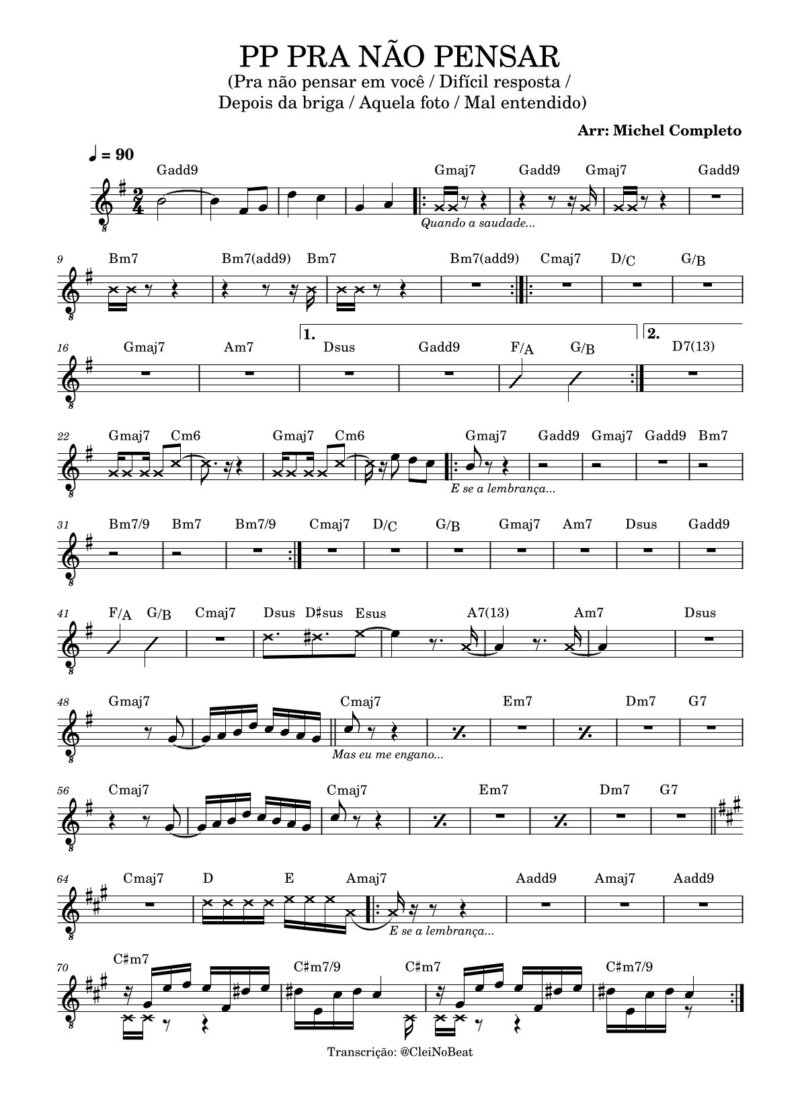 Página 1 da partitura