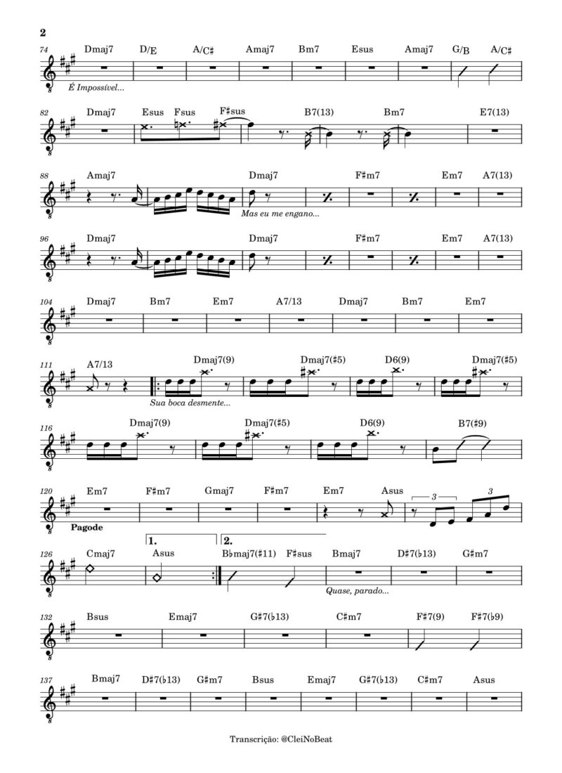 Página 2 da partitura