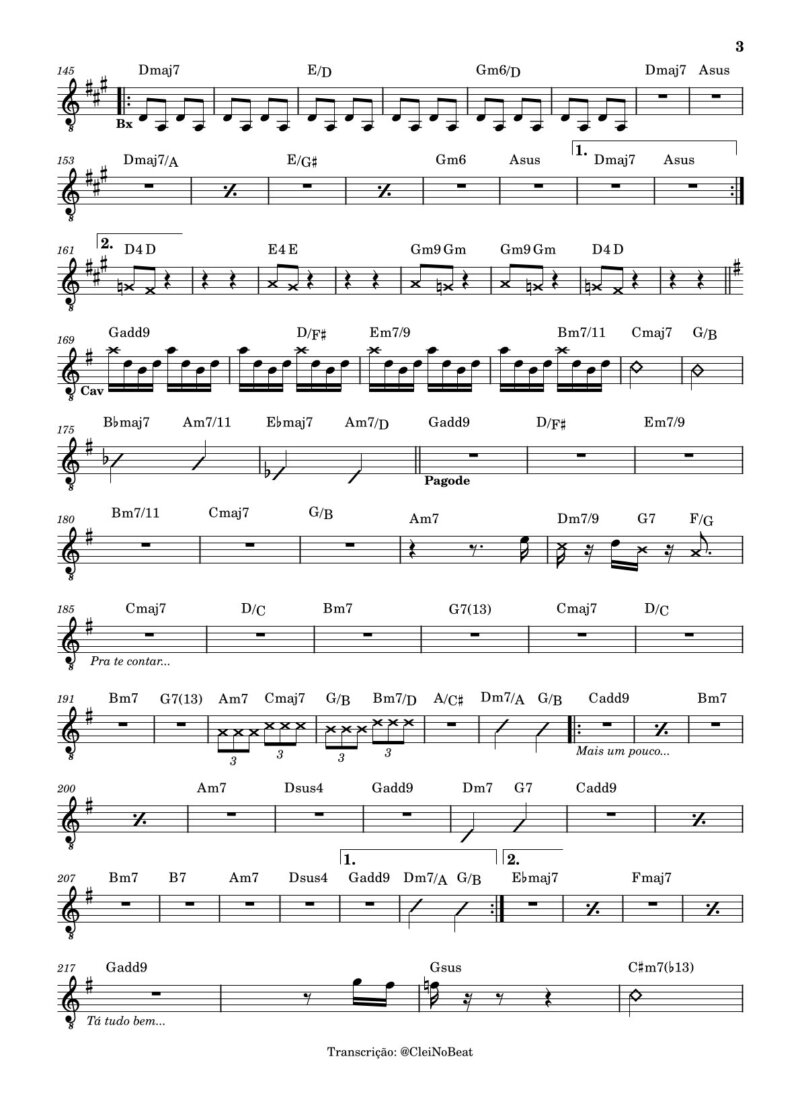 Página 3 da partitura