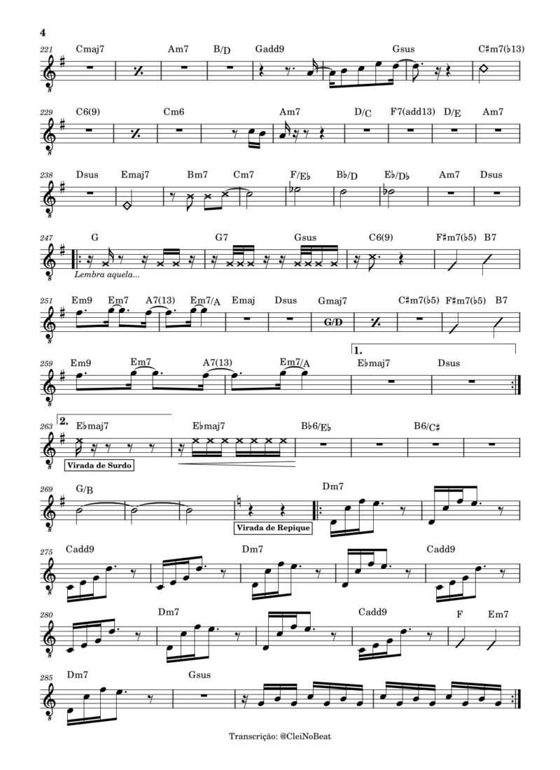 Página 4 da partitura