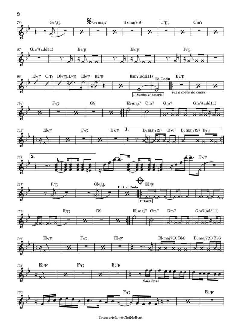 Página 2 da partitura