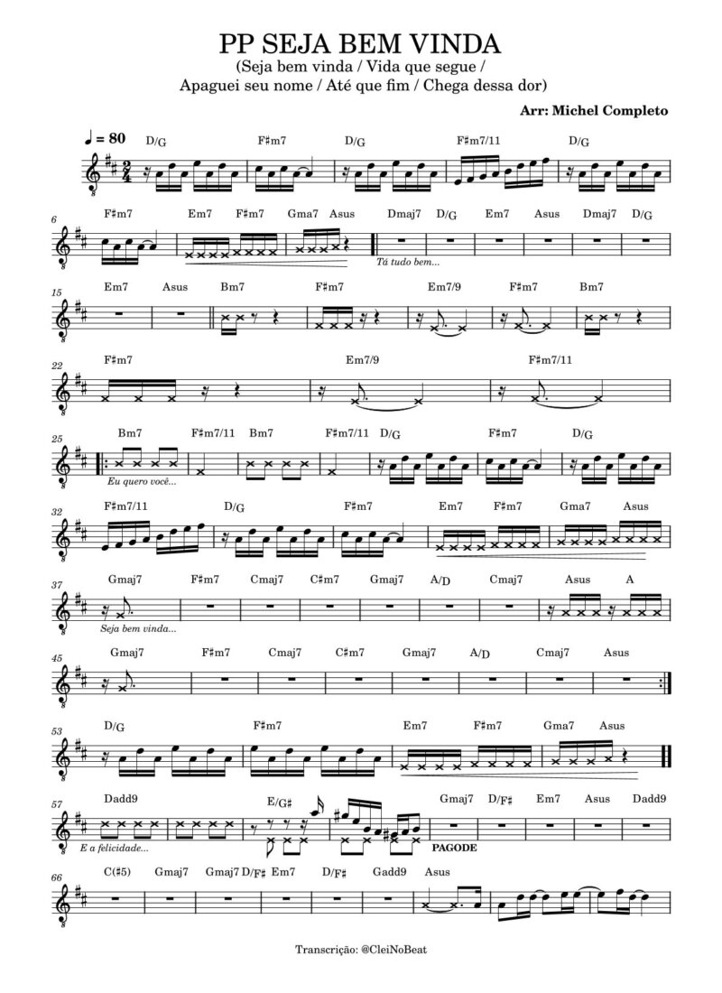 Página 1 da partitura