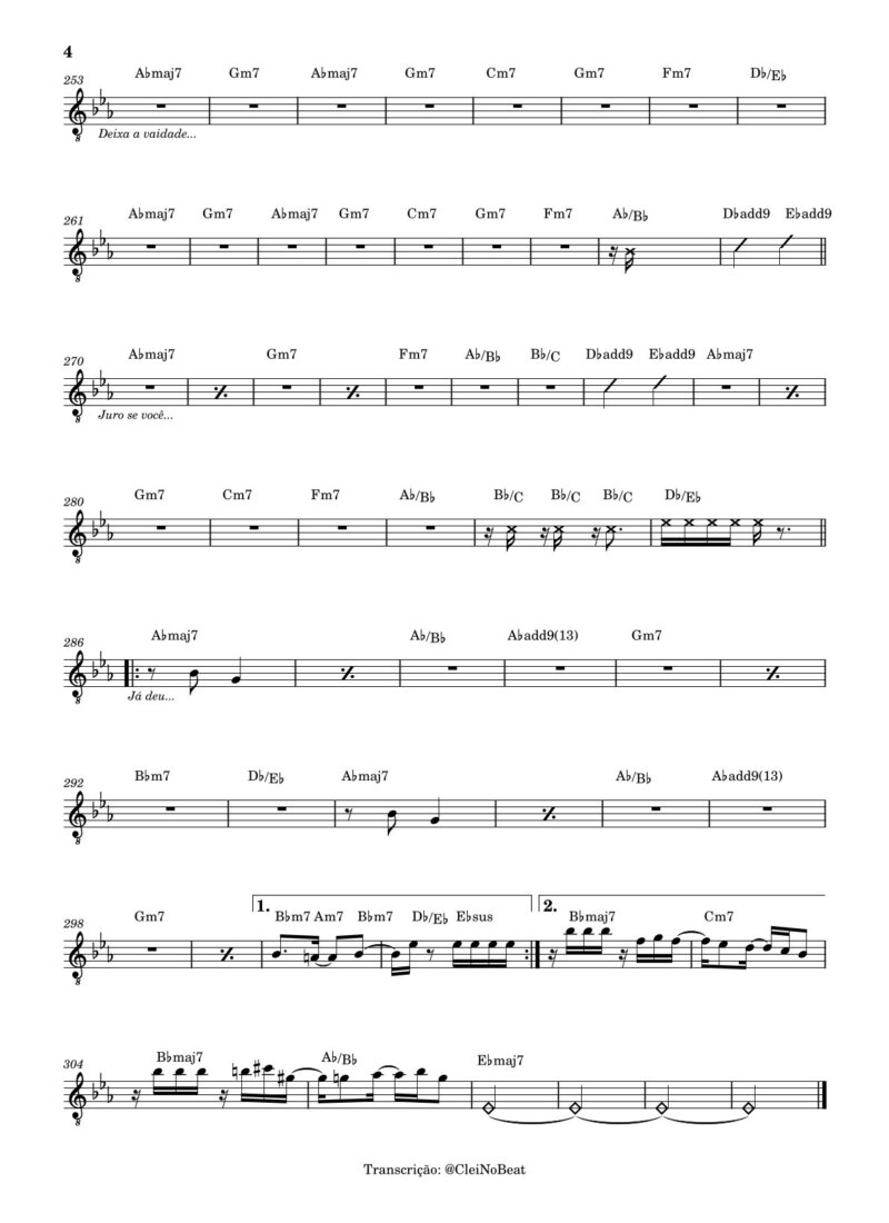 Página 4 da partitura